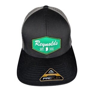 Reynolds Est 1955 Black Grey Trucker Hat Snapback Pacific Headwear Indiana Patch